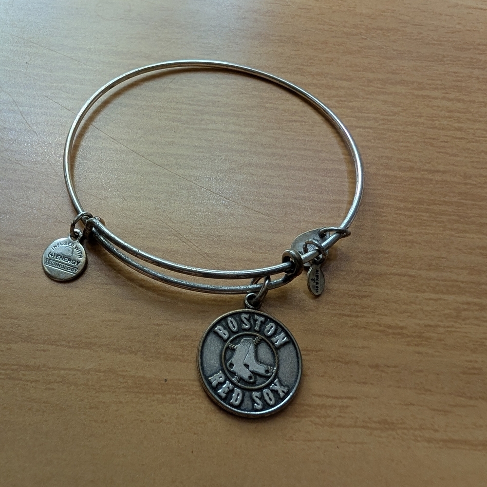Alex And Ani Silver Boston Red Sox Bangle Bracelet